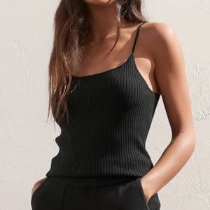 Banana Republic - Black Ribbed Sweater Tank (L)